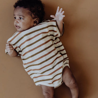 KidWild Organic Bodysuit, Multi Stripe
